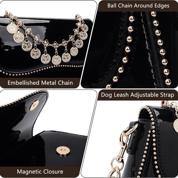 Elegant Small Leather Crossbody Purse for Women – Adjustable Strap, 10.6” Design - Picture 4 of 8